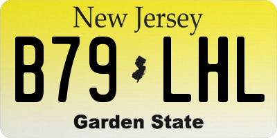 NJ license plate B79LHL
