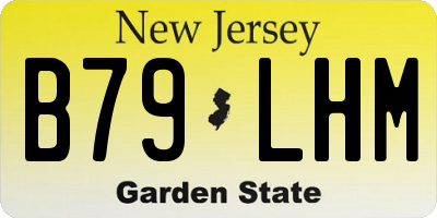 NJ license plate B79LHM