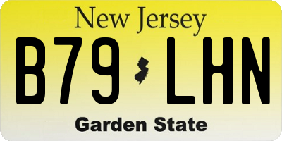 NJ license plate B79LHN