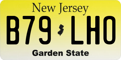 NJ license plate B79LHO