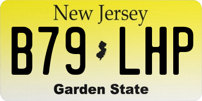 NJ license plate B79LHP