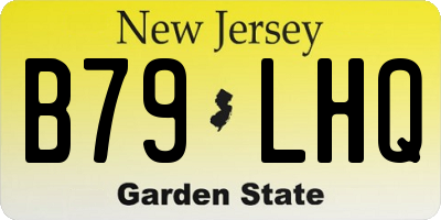 NJ license plate B79LHQ