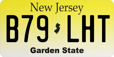 NJ license plate B79LHT