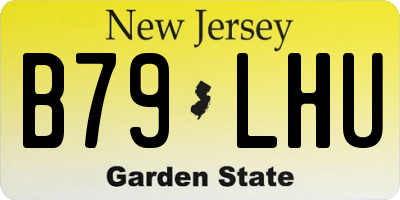 NJ license plate B79LHU