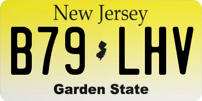 NJ license plate B79LHV