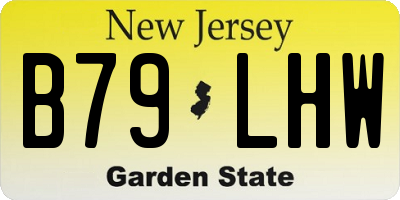 NJ license plate B79LHW