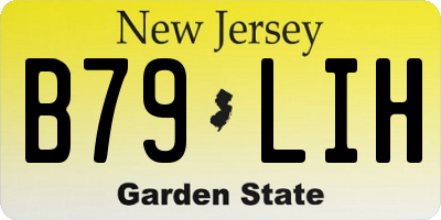 NJ license plate B79LIH