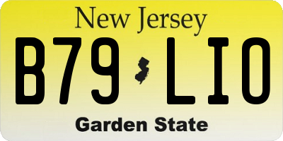 NJ license plate B79LIO