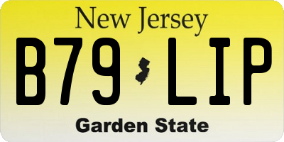 NJ license plate B79LIP