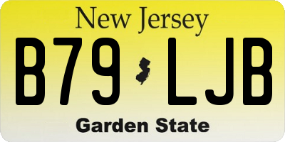 NJ license plate B79LJB