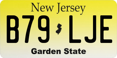 NJ license plate B79LJE