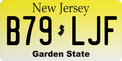 NJ license plate B79LJF