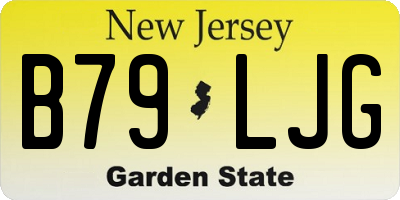 NJ license plate B79LJG