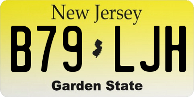 NJ license plate B79LJH