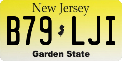 NJ license plate B79LJI