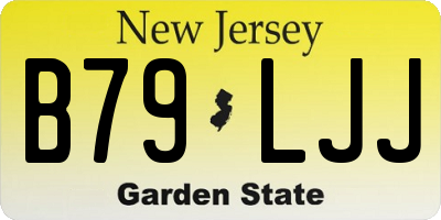 NJ license plate B79LJJ