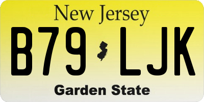 NJ license plate B79LJK