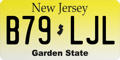 NJ license plate B79LJL
