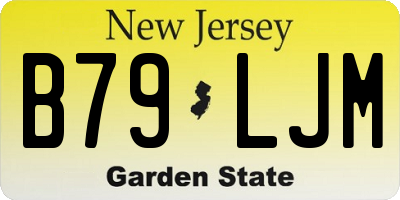 NJ license plate B79LJM