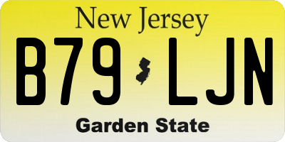NJ license plate B79LJN