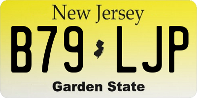 NJ license plate B79LJP