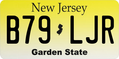 NJ license plate B79LJR