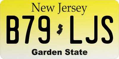 NJ license plate B79LJS