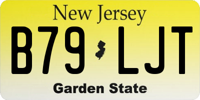 NJ license plate B79LJT