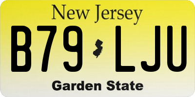 NJ license plate B79LJU