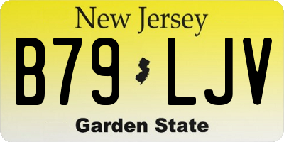NJ license plate B79LJV