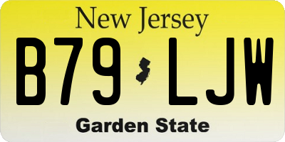 NJ license plate B79LJW
