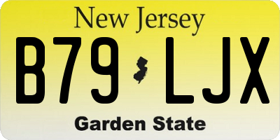 NJ license plate B79LJX