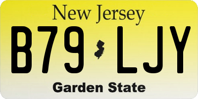 NJ license plate B79LJY