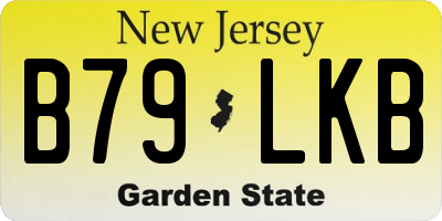 NJ license plate B79LKB
