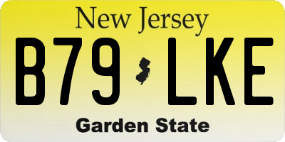 NJ license plate B79LKE