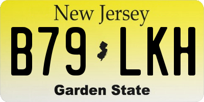 NJ license plate B79LKH