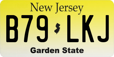 NJ license plate B79LKJ