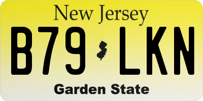 NJ license plate B79LKN