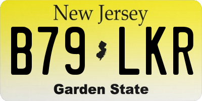 NJ license plate B79LKR