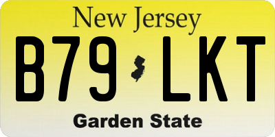NJ license plate B79LKT
