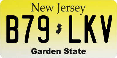 NJ license plate B79LKV
