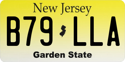 NJ license plate B79LLA