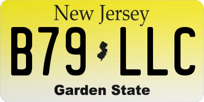 NJ license plate B79LLC