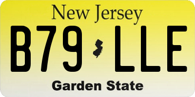 NJ license plate B79LLE