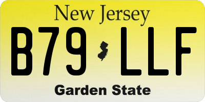 NJ license plate B79LLF