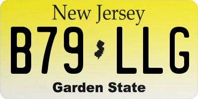 NJ license plate B79LLG