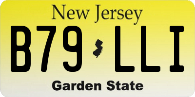 NJ license plate B79LLI
