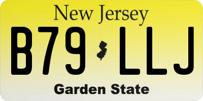 NJ license plate B79LLJ