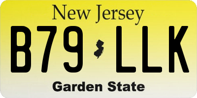 NJ license plate B79LLK
