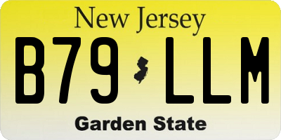 NJ license plate B79LLM